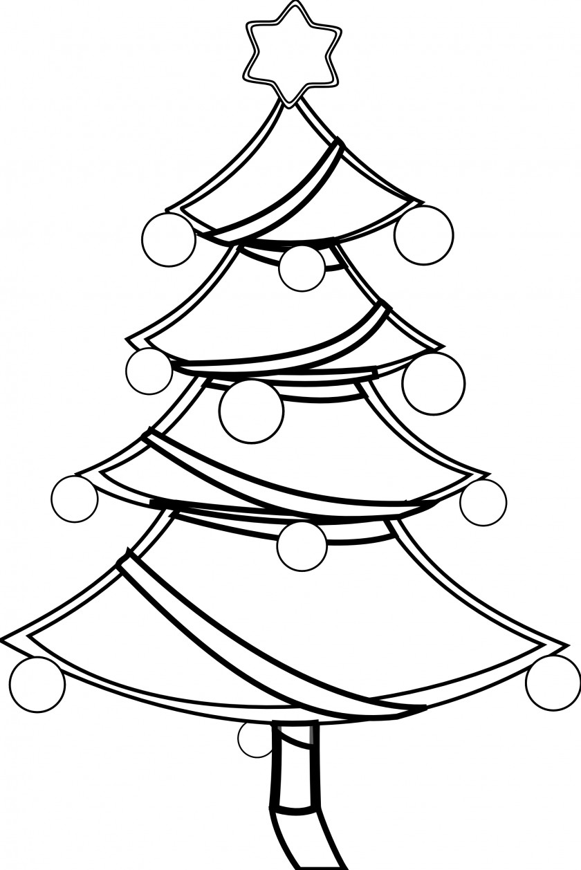 Christmas Tree Line Drawing Elsa Coloring Pages For Kids Kristoff And Anna PNG