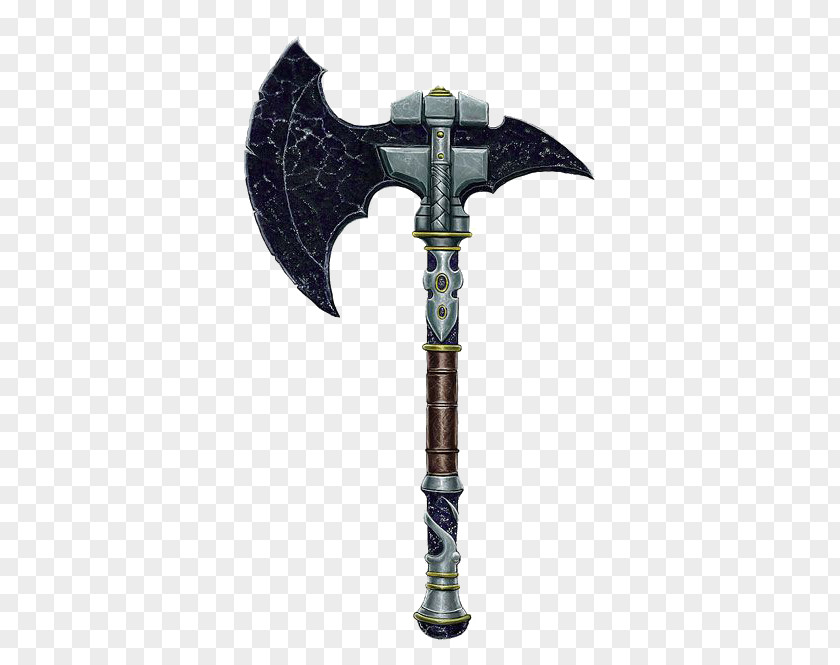 Hand-drawn Game Ax Knife Battle Axe Weapon Sword PNG