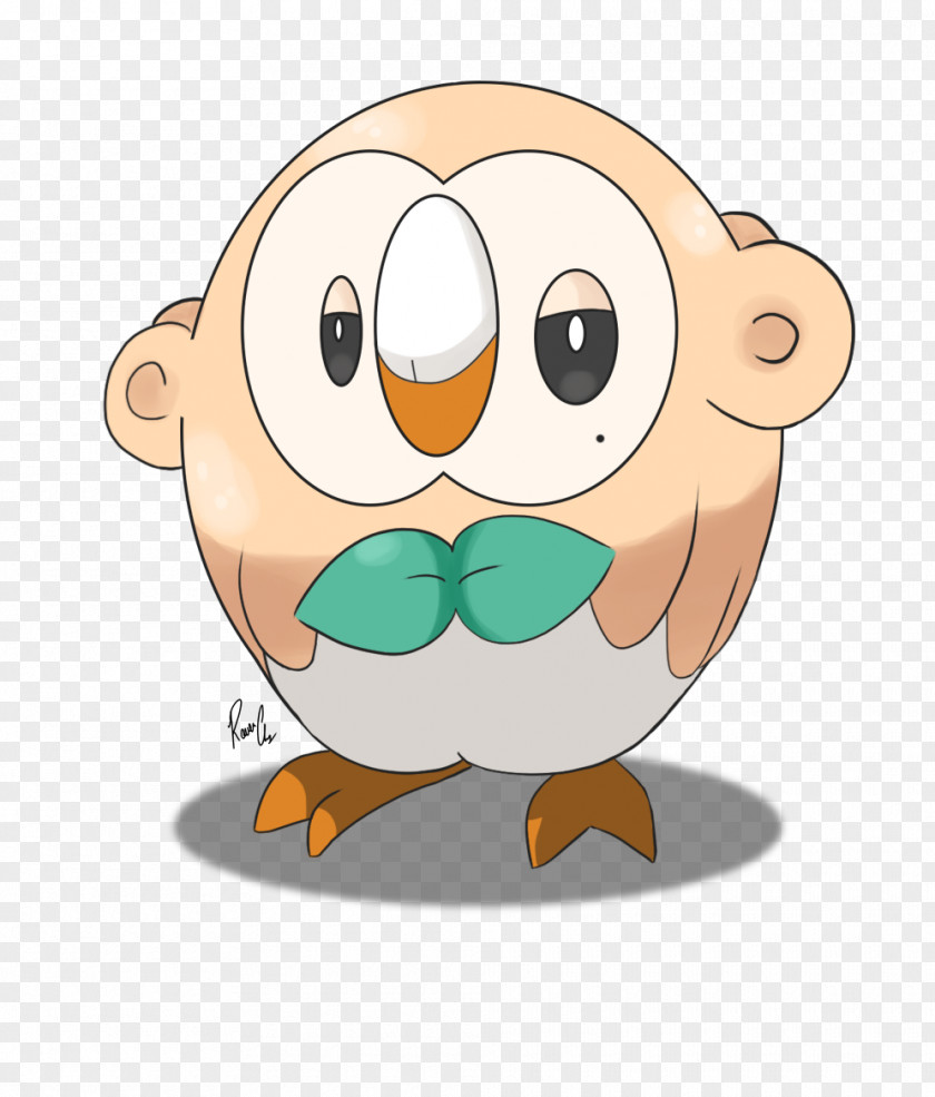 Sun And Moon Pokemon Transparent Rowlet Clip Art Illustration PNG