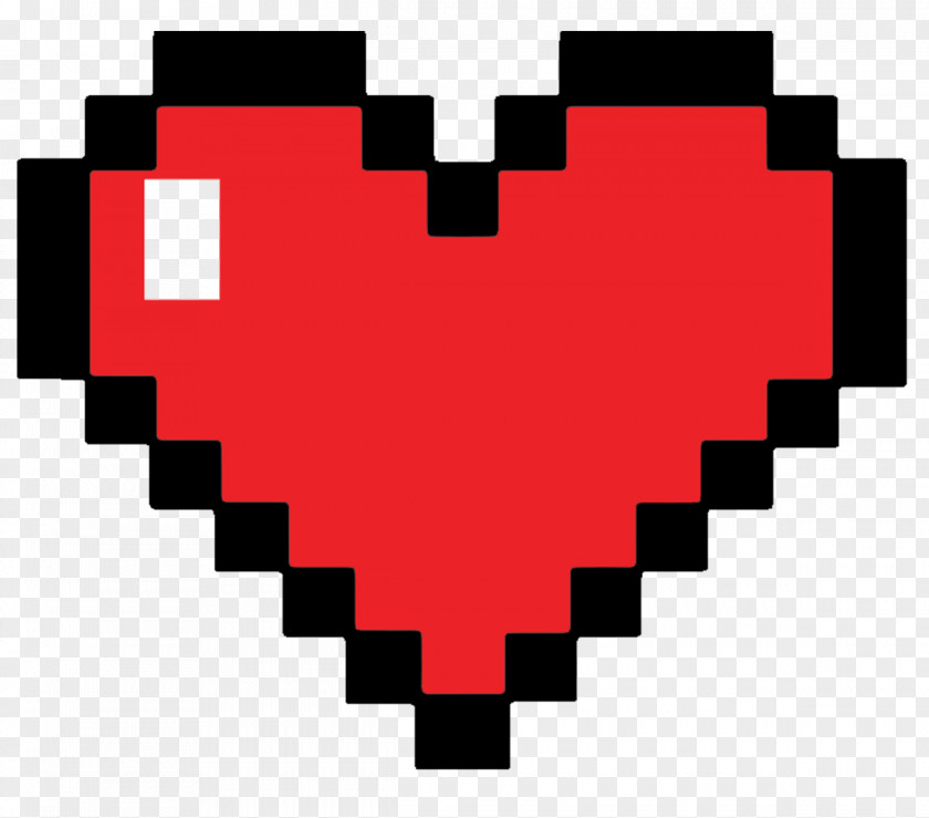 Tar 8-bit Color Heart PNG