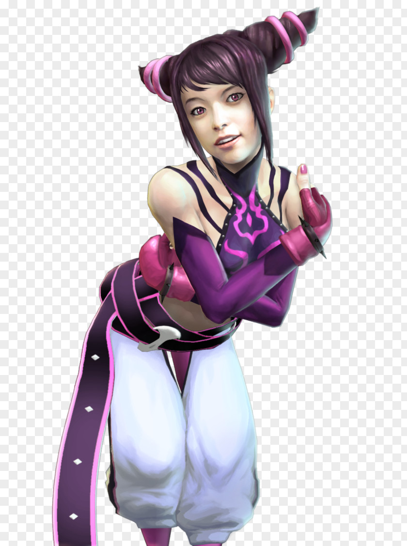 Tekken Juri Purple Character Costume Cosplay PNG