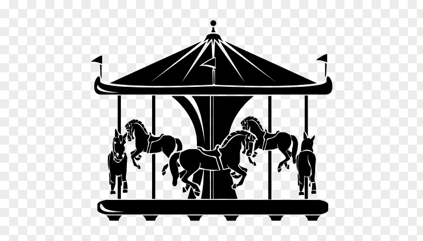 Horse Carousel Traveling Carnival Silhouette Photography PNG