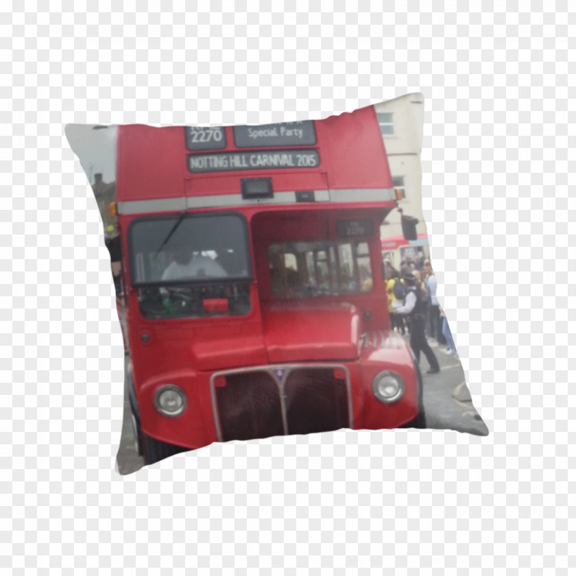 London Bus Car Cushion Pillow PNG