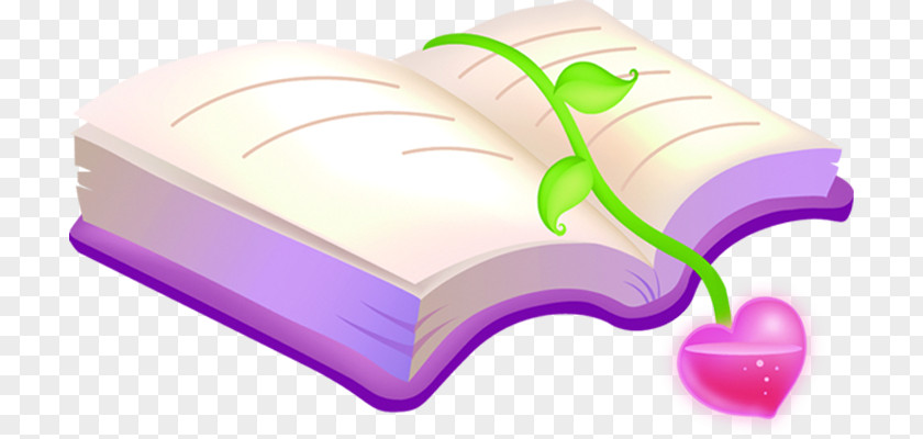Open The Book Pink Purple PNG