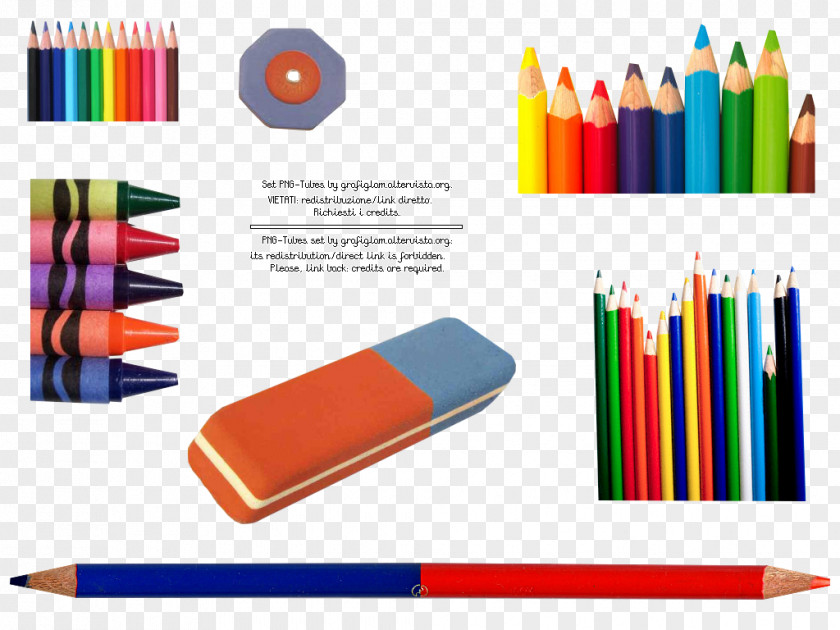 Pencil Crayon Plastic PNG