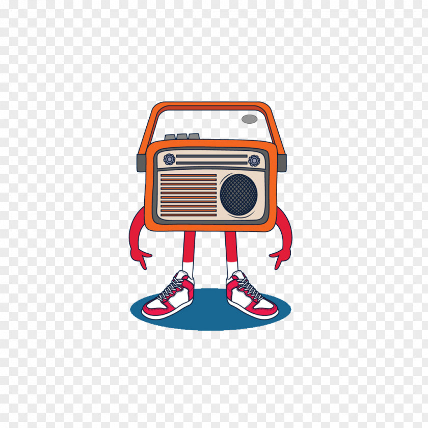 Radio Illustration Background Cartoon PNG