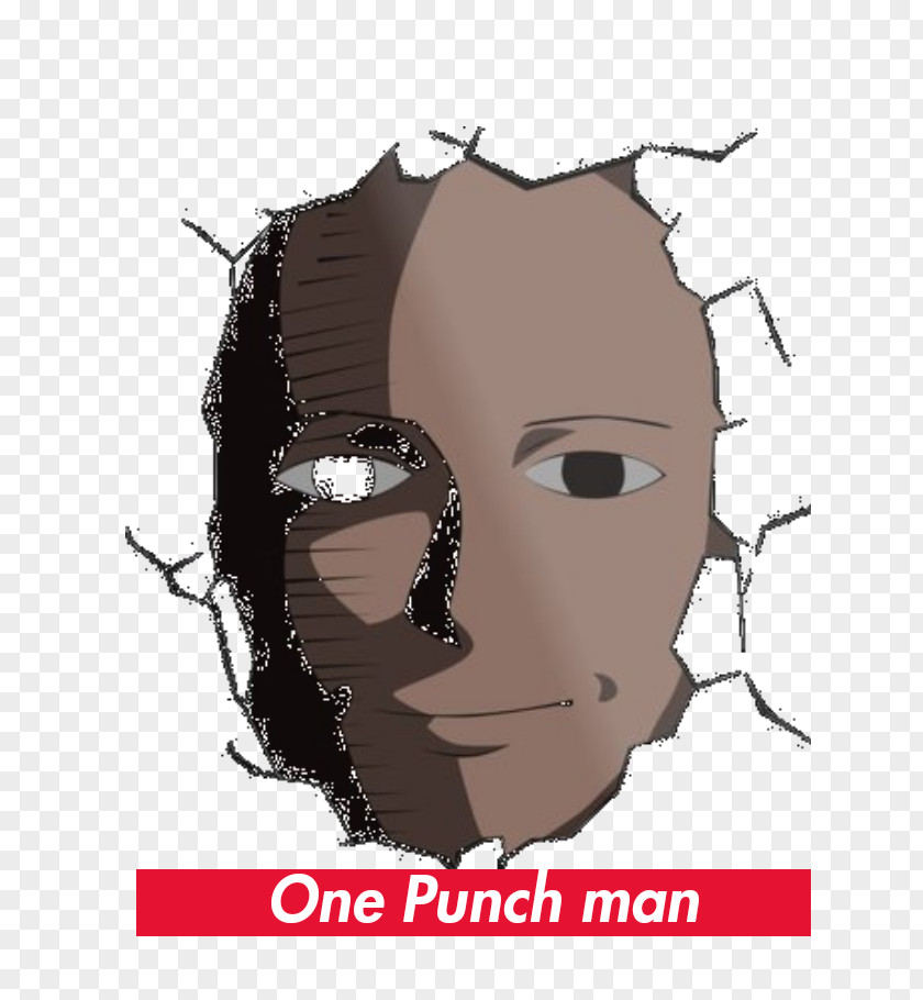 T-shirt Saitama One Punch Man Face PNG