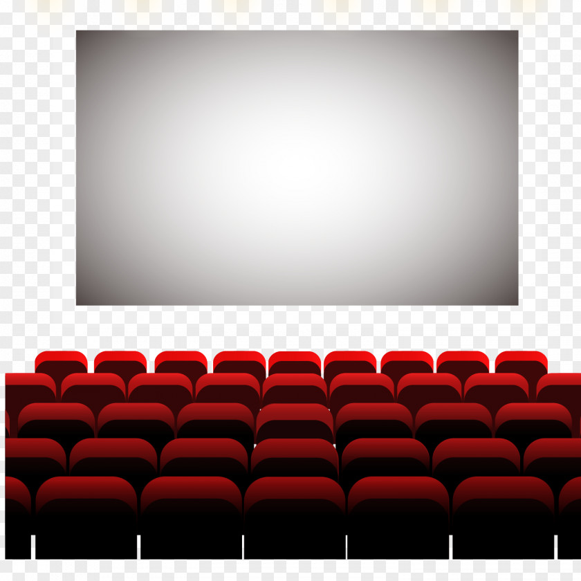 The Big Screen Under Seat Of Vector Material Cinema Auditorium PNG
