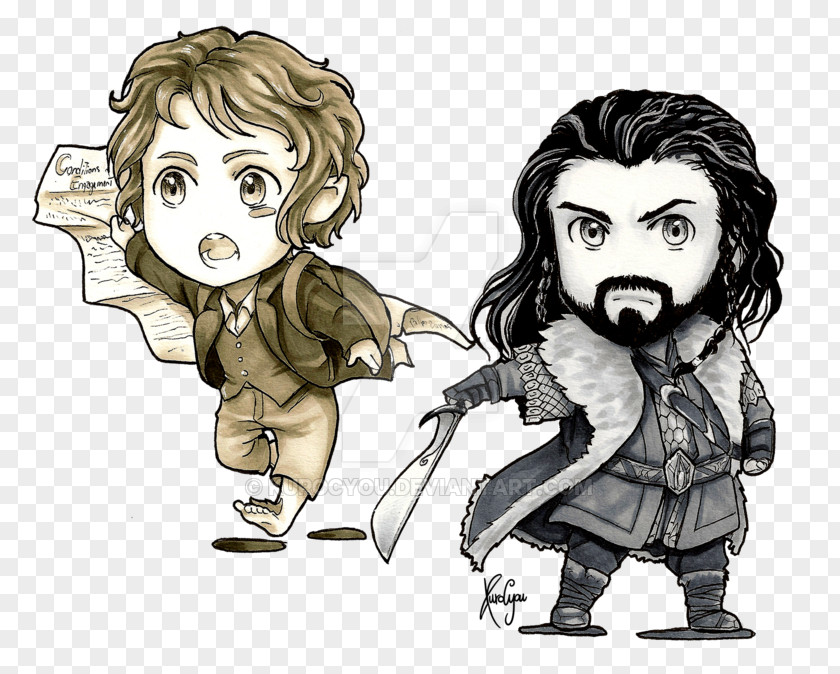 The Hobbit Thorin Oakenshield Legolas Bilbo Baggins Art PNG