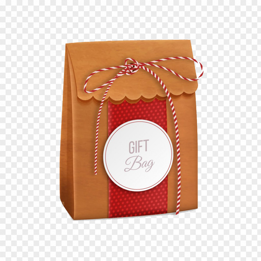 Beautifully Cute Kraft Paper Gift Bags Bag PNG