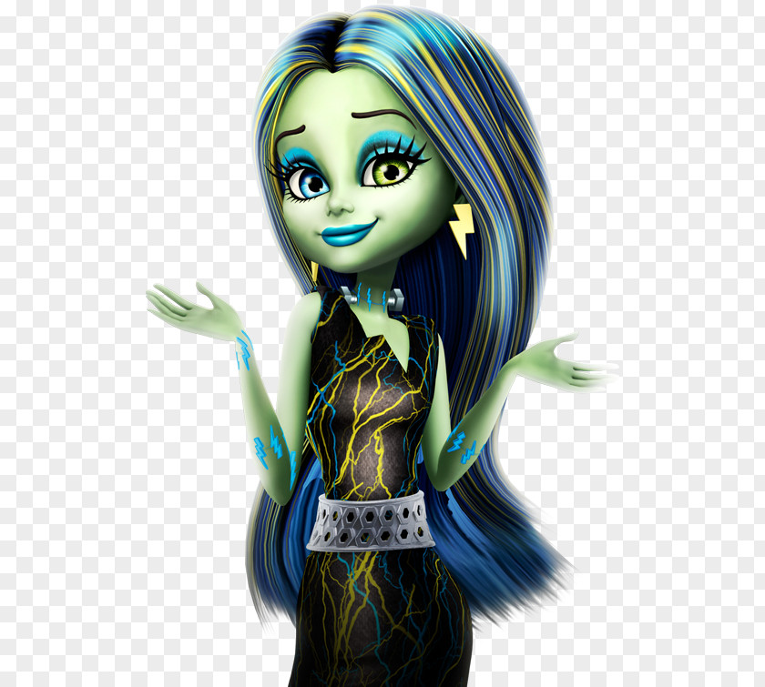Doll Monster High: Freaky Fusion Frankie Stein Toy PNG