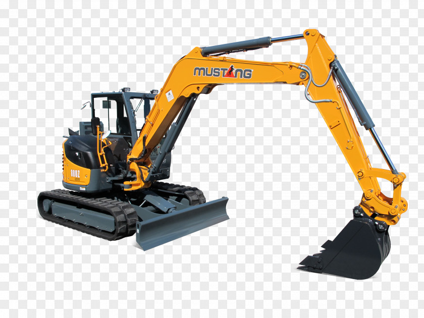 Excavator Ford Mustang Compact Heavy Machinery Loader PNG