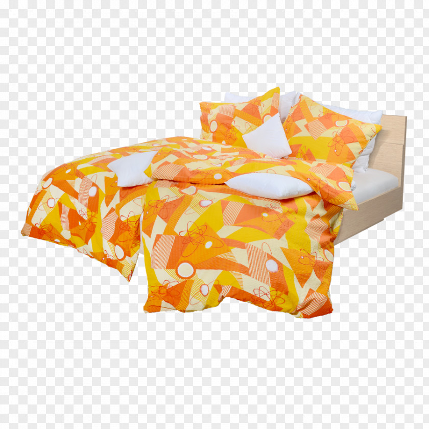 Orange Duvet Covers Bed Sheets Bedding PNG