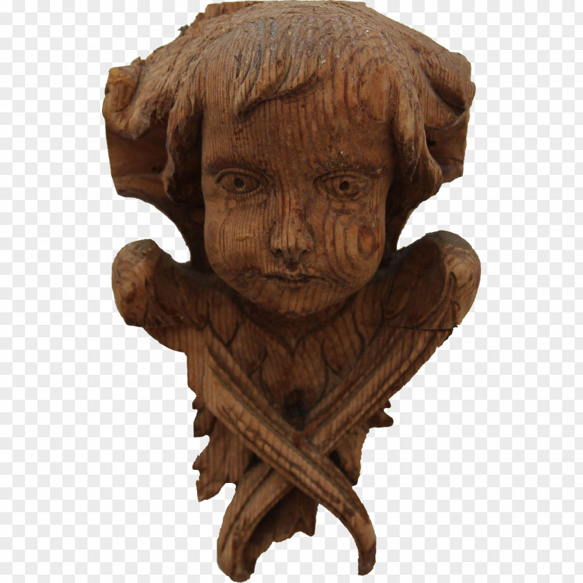 Baroque Carving Sculpture Figurine PNG