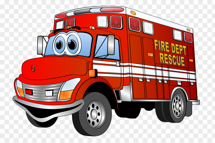 Fire Truck Engine Car Clip Art PNG