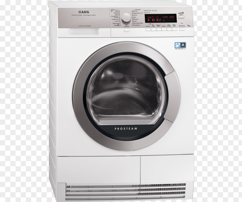 Tumble Dryer Washing Machines AEG L85470SL Clothes Linens PNG