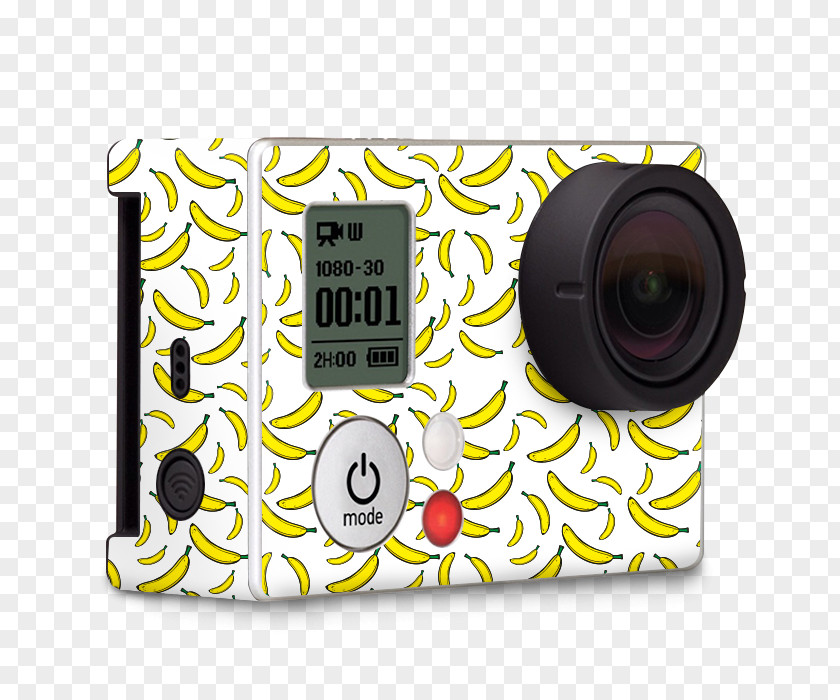 Banana Skin GoPro Action Camera Selfie Stick High-definition Video PNG