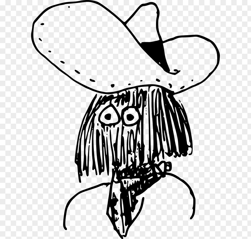 Cartoon Eyes Cowboy Hat Boot Clip Art PNG
