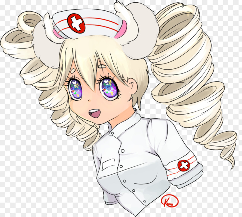 Nurse Uniform Line Art Cartoon Ear Clip PNG