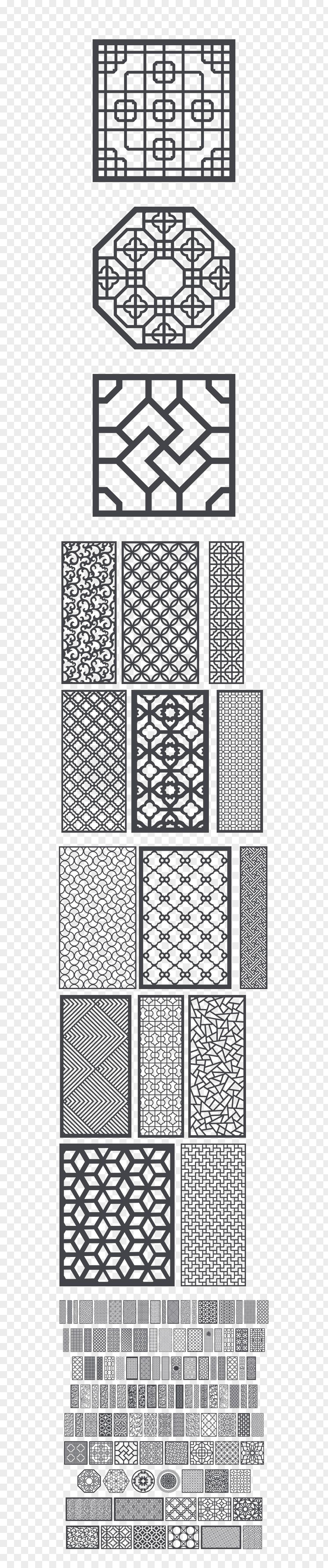 Chinese Window Frames Papercutting Icon PNG