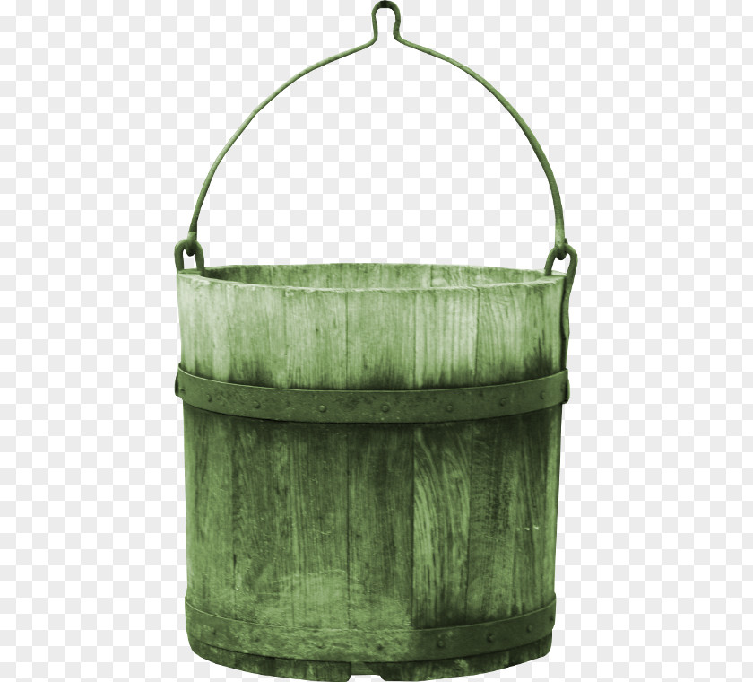 Green Bucket Barrel PNG