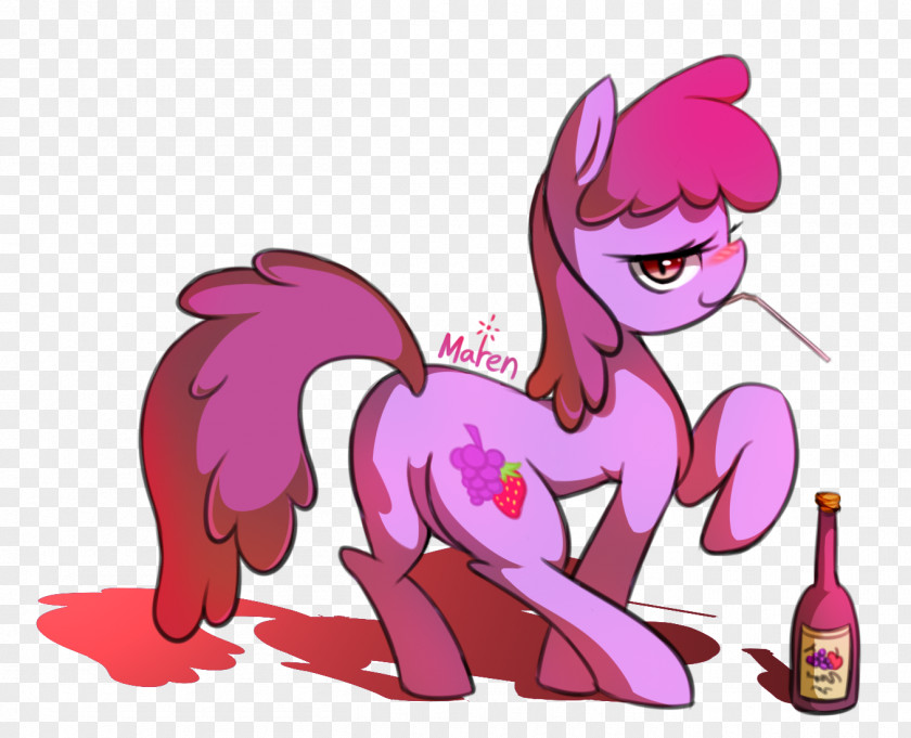 Punch Pony Wine Berry PNG