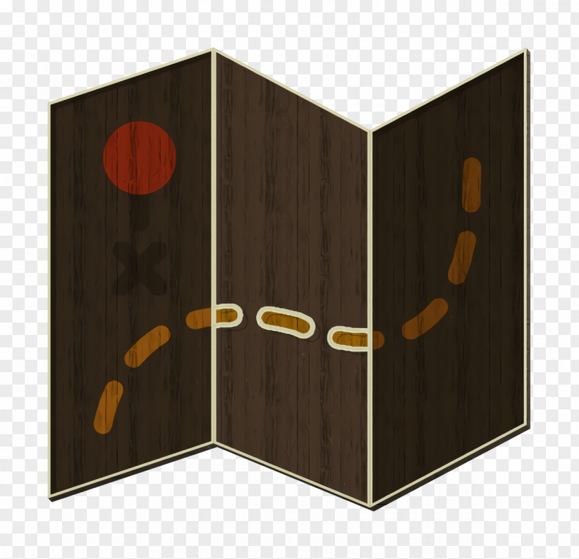Wood Stain Wardrobe Map Icon Essential PNG
