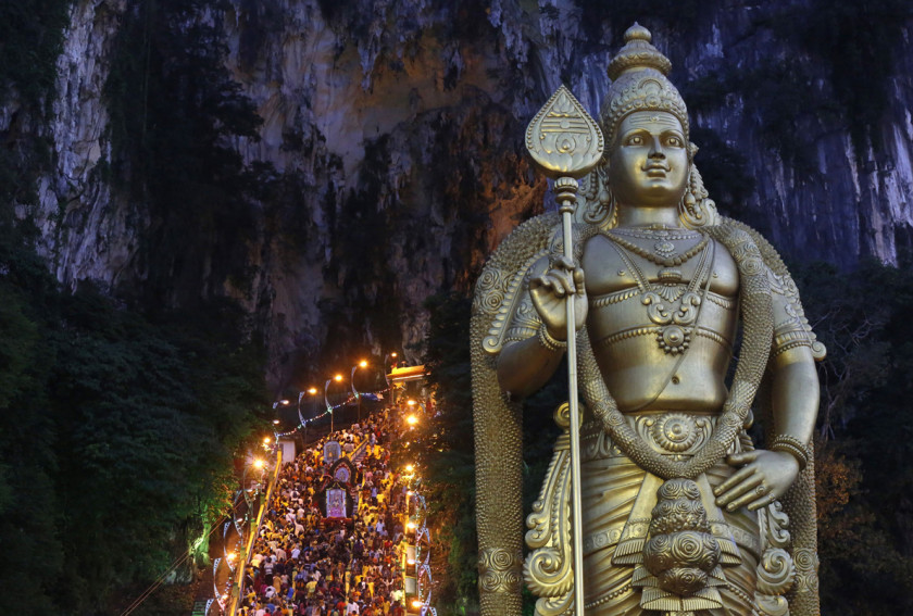 Hindu Batu Caves Kuala Lumpur Sri Subramaniam Temple Shiva Thaipusam PNG