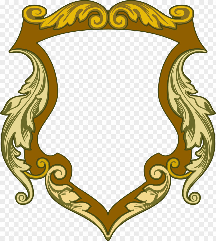 Shield Escutcheon Crest Clip Art PNG