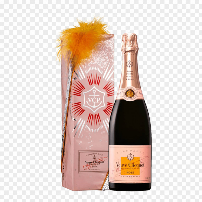 Champagne Wine Rosé Veuve Clicquot Bottle PNG