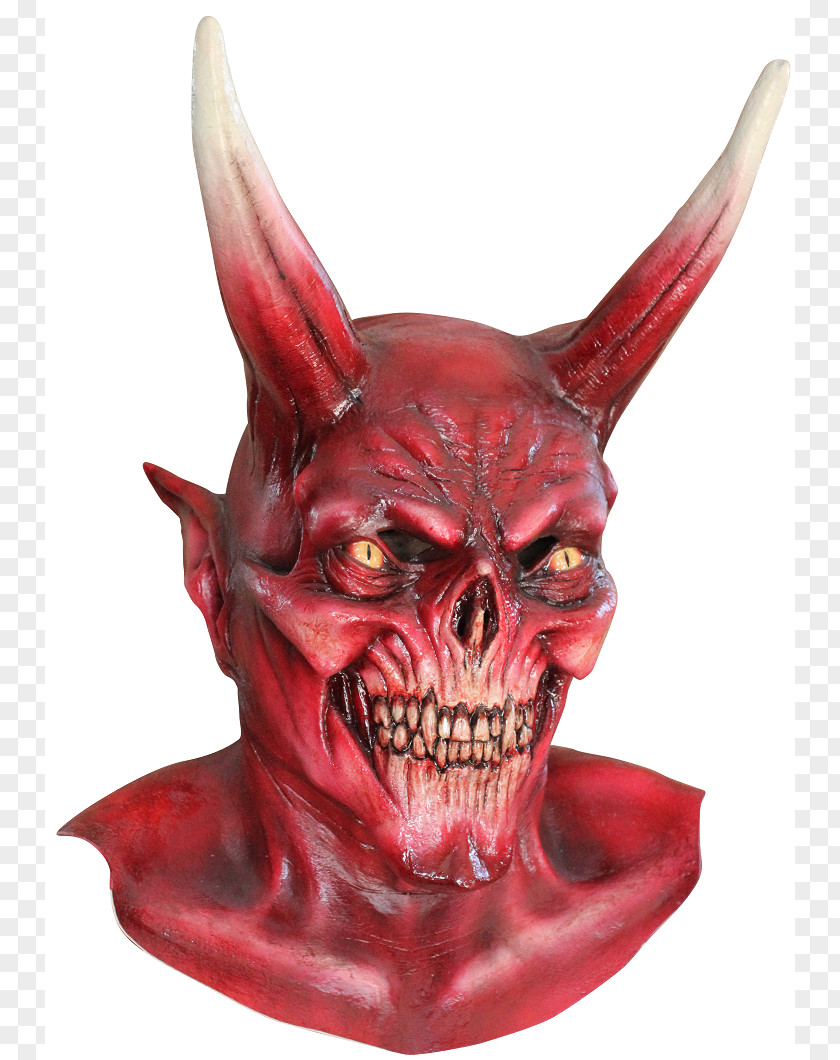 Devil Lucifer Mask Demon Halloween Costume PNG