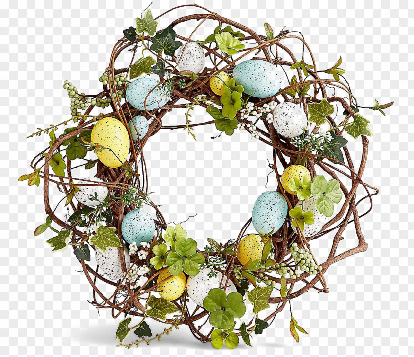 Easter Wreath Clip Art Floral Design PNG