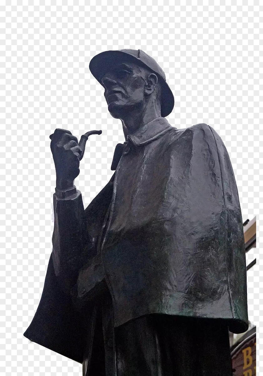 London Statue Of Holmes Sherlock Holmes, Baker Street Museum PNG