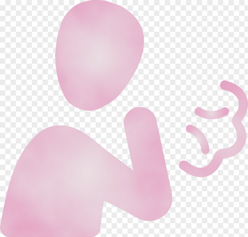 Pink Heart Balloon Hand PNG