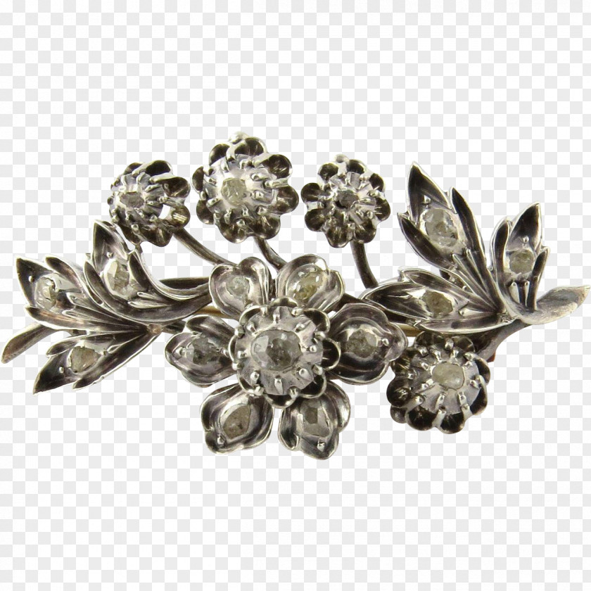 Brooch Jewellery Silver Gold Diamond Cut PNG