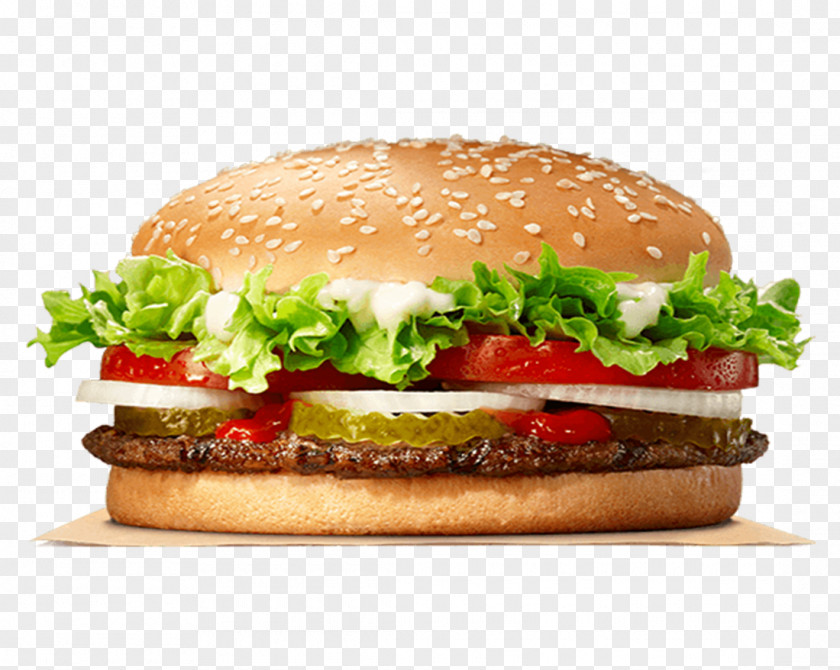 Burger And Sandwich Whopper Hamburger Fast Food Cheeseburger King PNG