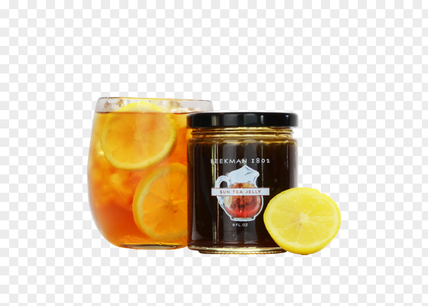 Glass Tea Beekman 1802 Orange Drink Lemon Beverages PNG