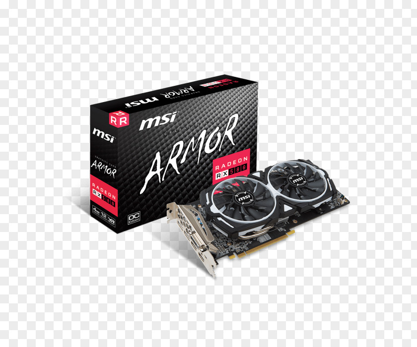 8GBOthers Graphics Cards & Video Adapters AMD Radeon RX 580 GDDR5 SDRAM MSI ARMOR PNG