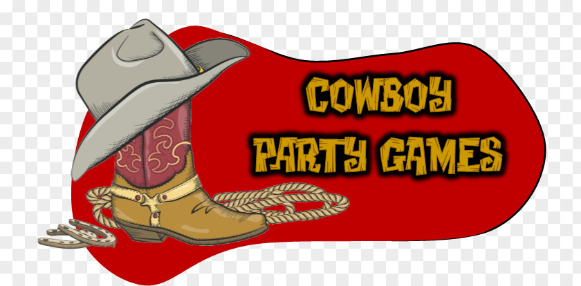 Cowboy Party Game Birthday Hat PNG