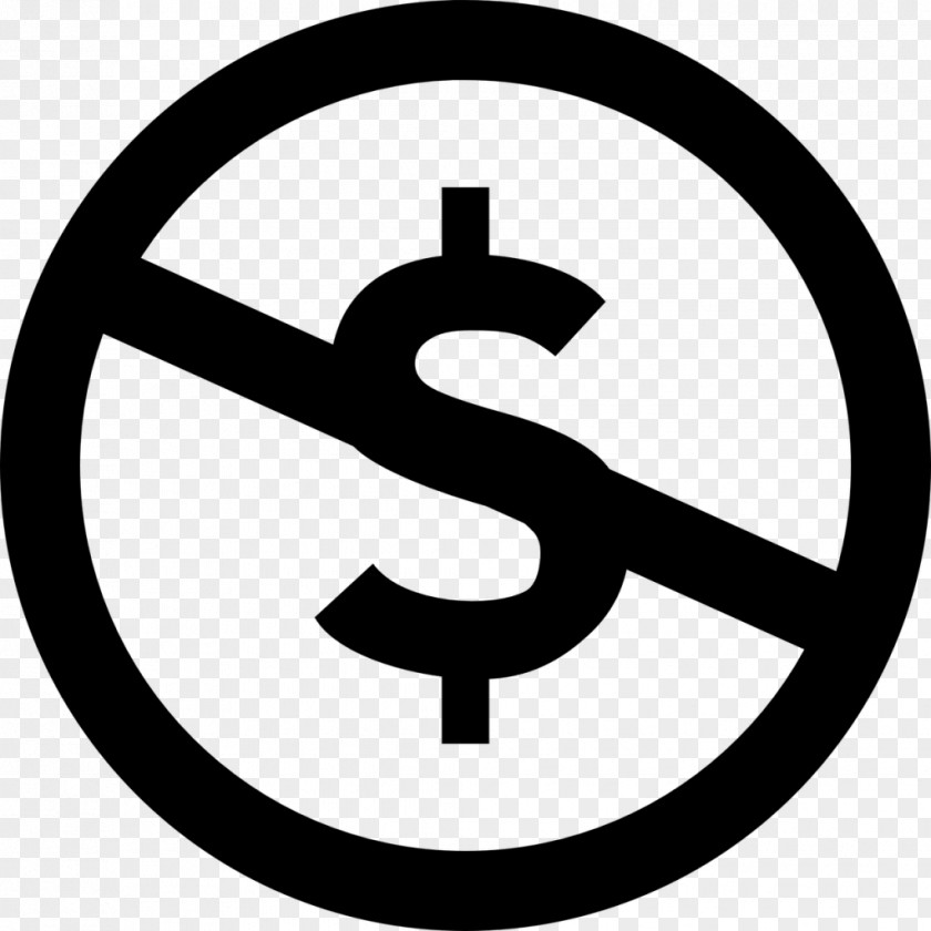 Dollar Sign Creative Commons License Share-alike Non-commercial PNG