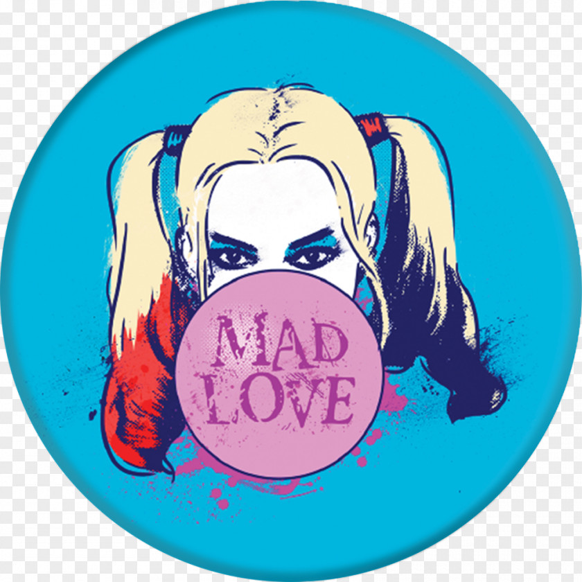 Harley Quinn Suicide Squad PopSockets Grip Stand Mobile Phones PopClip Mount Handheld Devices PNG