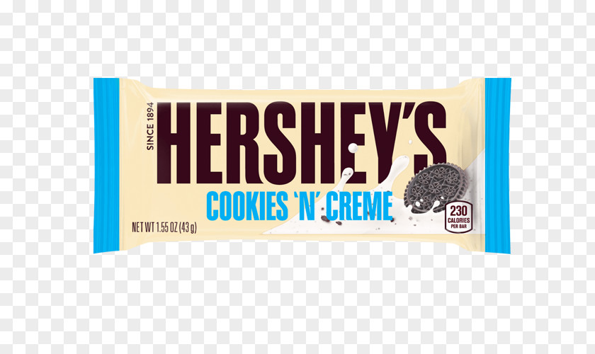 Ice Cream Hershey's Cookies 'n' Creme Chocolate Bar Chip Cookie White PNG