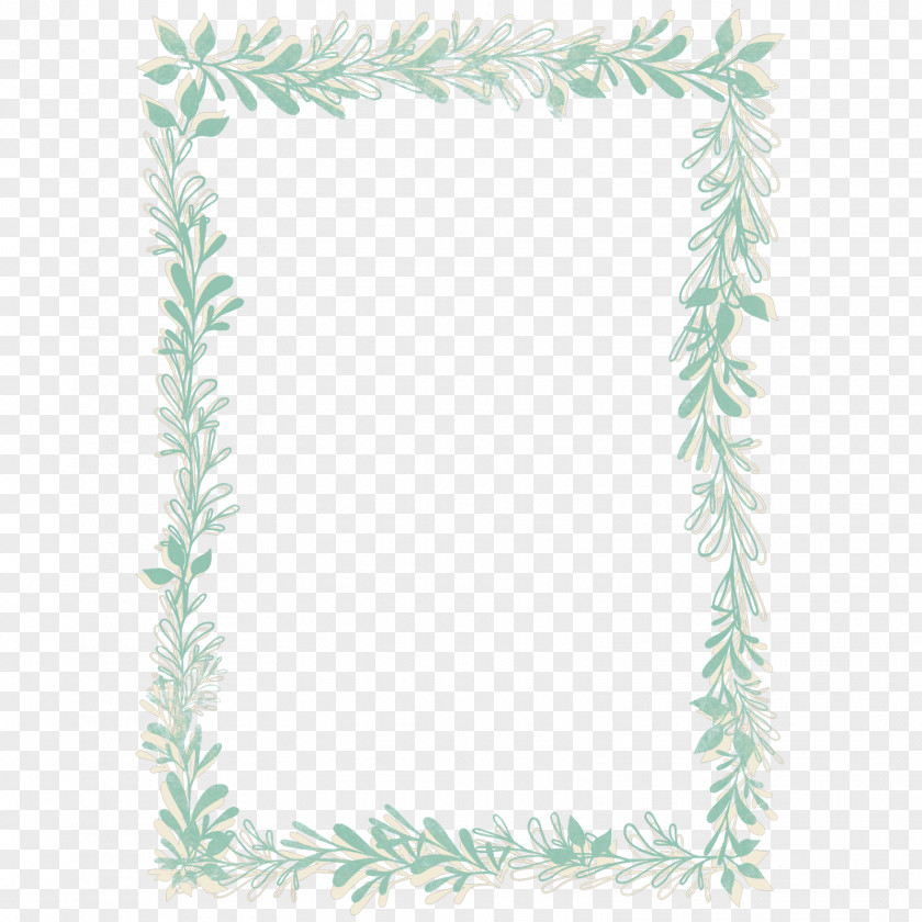Leaves Watercolor Picture Frames Painting PNG