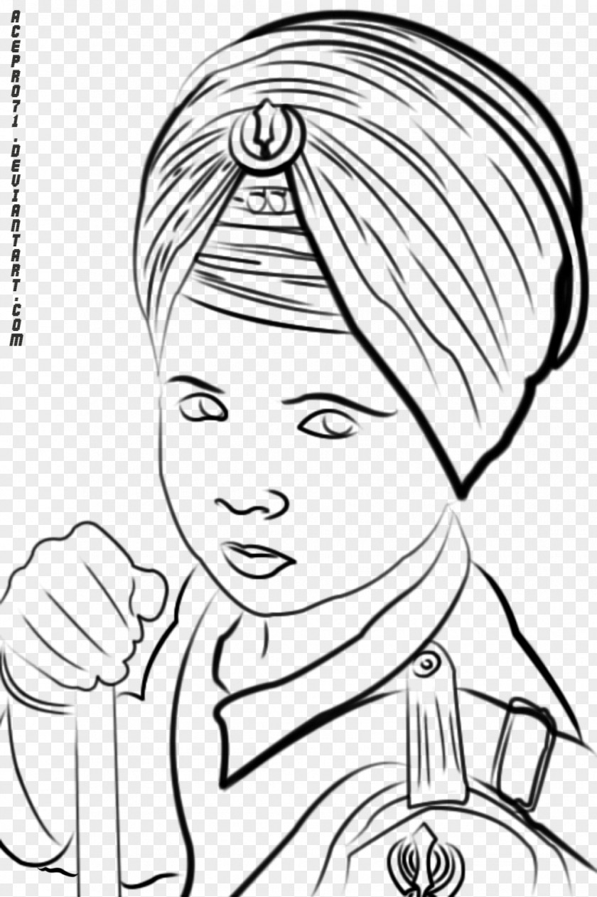Sikhism Drawing Turban Dastar PNG
