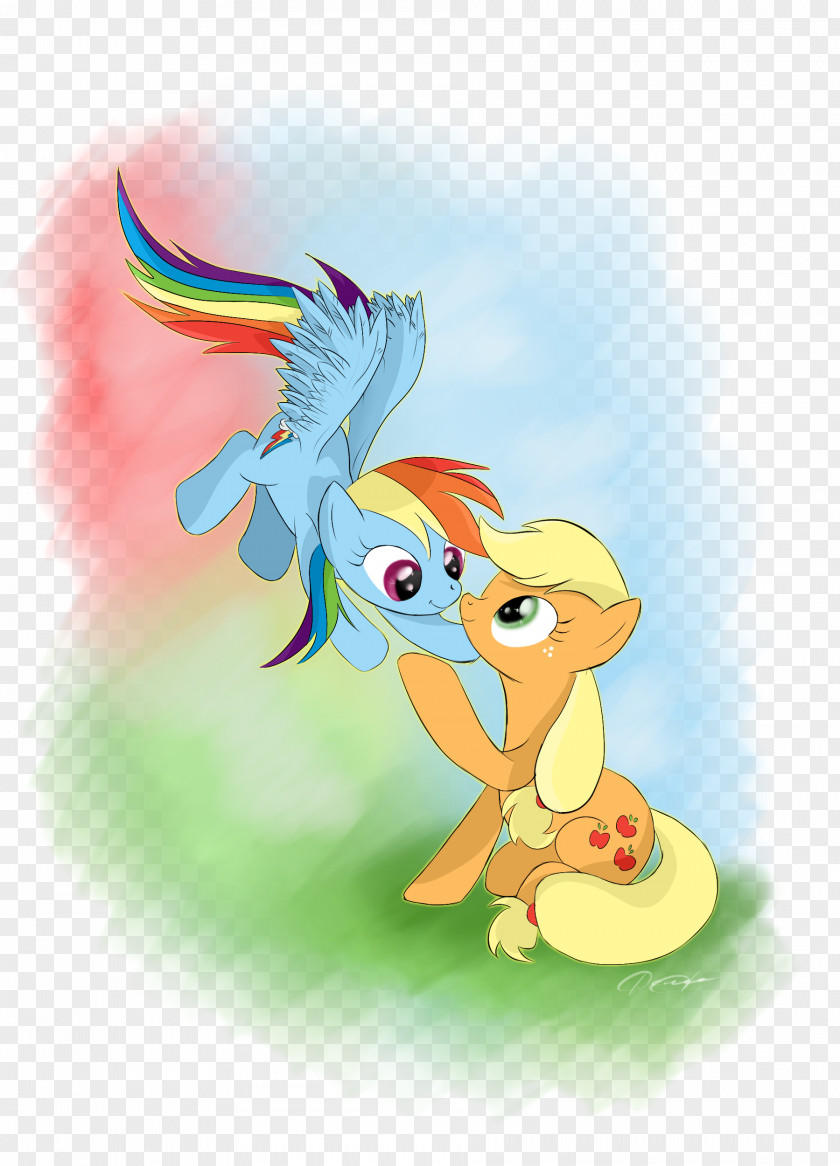 Watercolor Apple Rainbow Dash Pony Applejack Rarity DeviantArt PNG