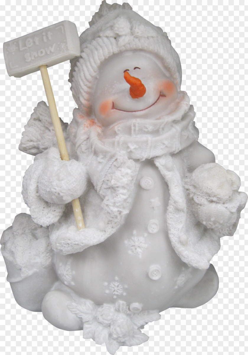 White Snowman Sculpture Map Figurine Greeting The PNG