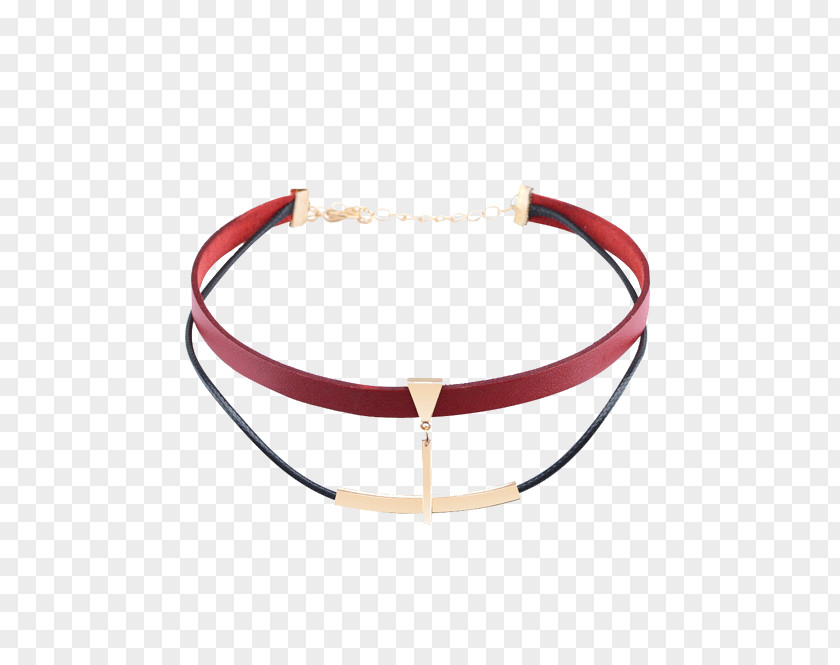 Artificial Leather Bracelet Necklace Choker Collier Uniforme PNG