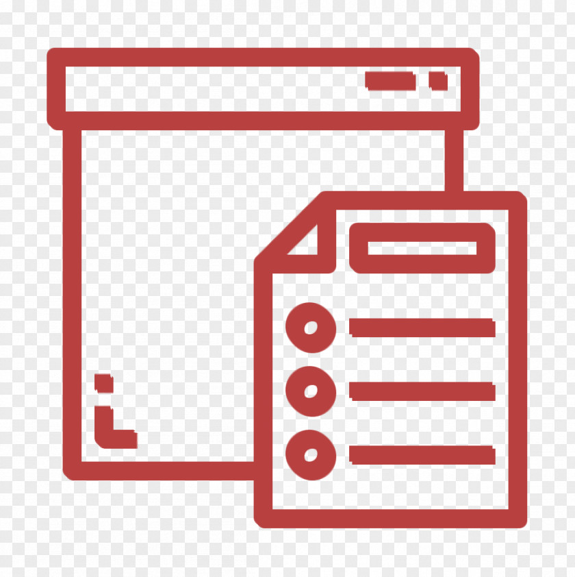 Checklist Icon Office Stationery Box PNG