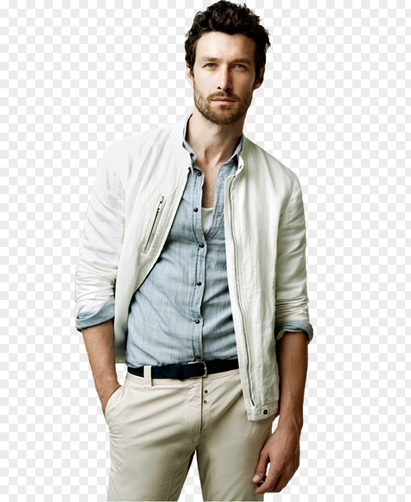 Man Cardigan Painting Male Jeans PNG