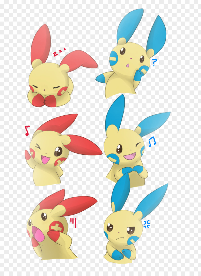 Pokemon Minun Plusle Pokémon Rabbit Luxray PNG